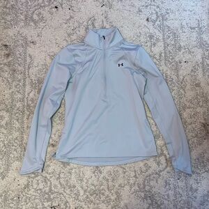 Grayish blue under armour long sleeve shirt